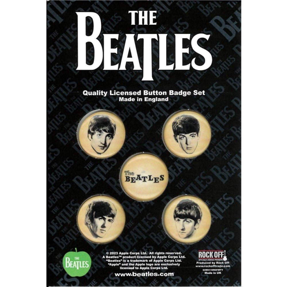 THE BEATLES ビートルズ (結成 65周年 ) - She Loves You Vintage / 5個セット / バッジ - PGS